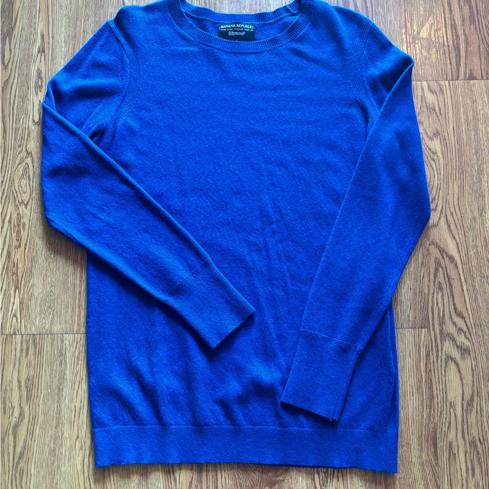 Banana Republic Royal Blue Crew Neck Sweater